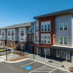 beautiful exterior view at The View at NoDa located in Atlanta, GA.