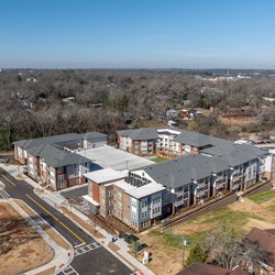 beautiful exterior view at The View at NoDa located in Atlanta, GA.