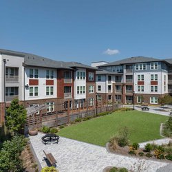 beautiful exterior view at The View at NoDa located in Atlanta, GA.