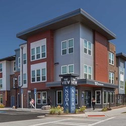 beautiful exterior view at The View at NoDa located in Atlanta, GA.
